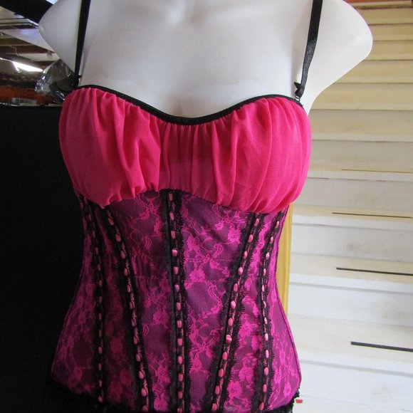 pink bones corset size med - Picture 1 of 3